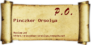 Pinczker Orsolya névjegykártya